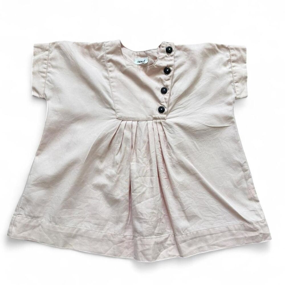 Oeuf NYC baby girls pink tunic blouse/dress size 18M